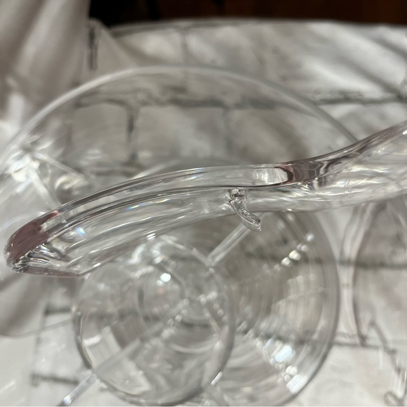 Acrylic Serving Bowl Divided W/dip Bowl  & Utensils Veggies, Fruits,cold salads - Picture 15 of 16